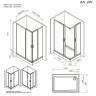 Душевой уголок AM.PM Gem 120х90 W90G-403-120290-MT профиль Хром матовый стекло прозрачное