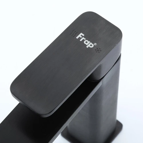 Смеситель для раковины Frap F10202-6 цвет Черный матовый