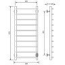 Электрический полотенцесушитель Comfysan Scola EC-10 100x40 016708 Белый матовый
