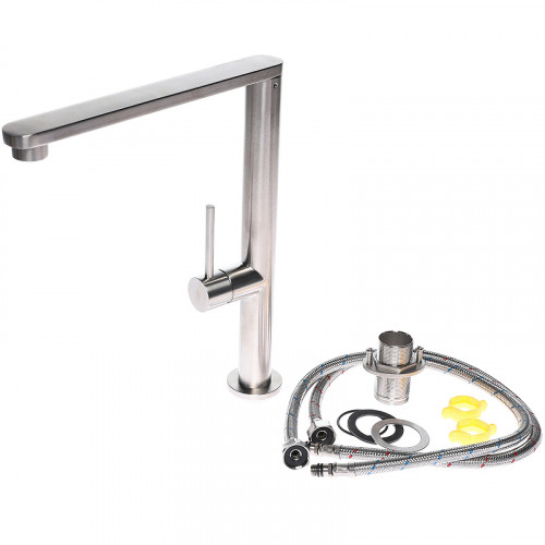 Смеситель для кухни Orange Steel M99-000ni Никель нержавеющая сталь