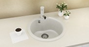 Кухонная мойка Ulgran Classic U-102-308 Черная искусственный камень (литьевой мрамор) встраиваемый