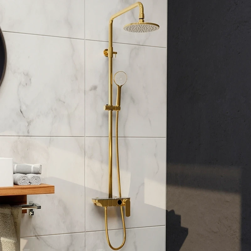 Душевая система RGW Shower Panels SP-33G 51140133-06 Золото латунь на стену