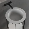 Консоль с раковиной Abber Bequem 50 AC2130 цвет Белый