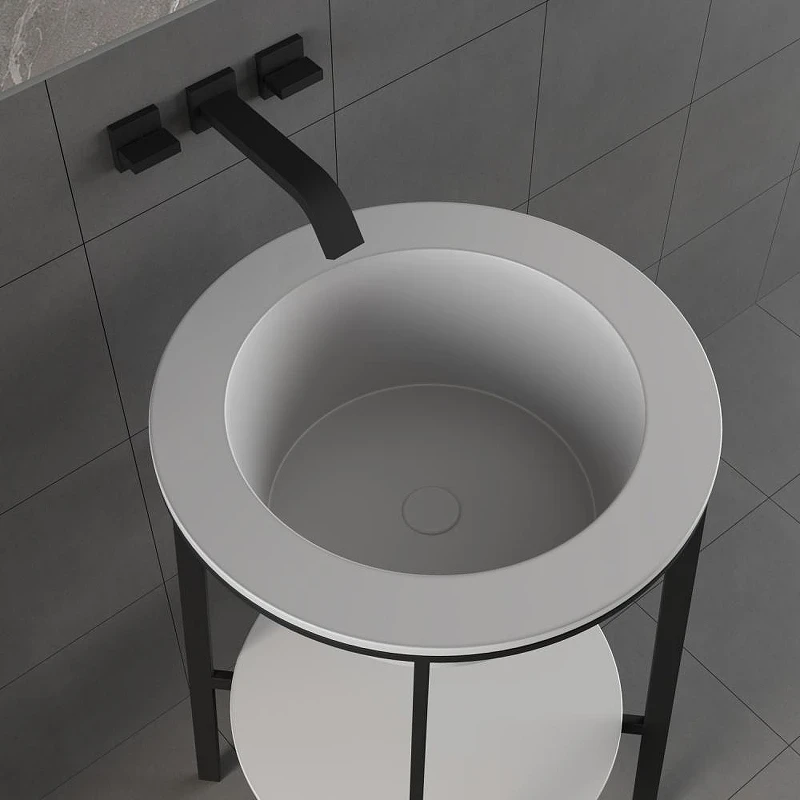 Консоль с раковиной Abber Bequem 50 AC2130 цвет Белый