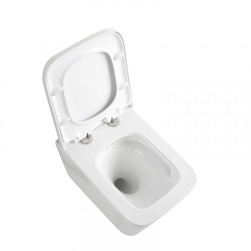 Унитаз Veconi Pulo VPU-51T подвесной цвет Белый глянцевый с сиденьем Микролифт