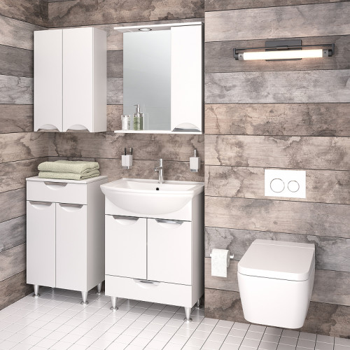 Подвесной шкаф Runo Барселона 50 УТ000002340 Белый МДФ / ЛДСП