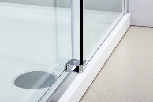 Душевой уголок Black&White Stellar Wind S208 80х100 2088010 профиль Серебристый хром стекло прозрачное