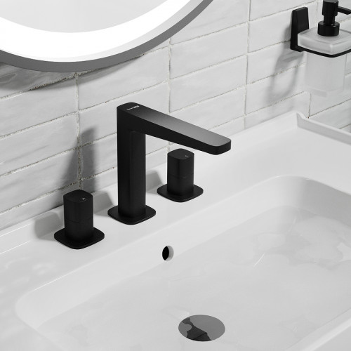 Смеситель для раковины WasserKRAFT Nuthe 9135 Черный матовый латунь