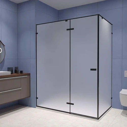 Душевой уголок RGW Stilvoll SV-040B 100х90 353204009-24 профиль Черный стекло матовое-сатинат