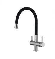 Смеситель для кухни Emar Steel ЕС - 3015 цвет Satin