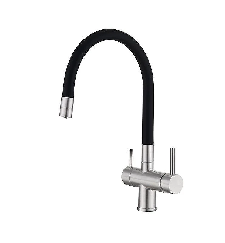 Смеситель для кухни Emar Steel ЕС - 3015 цвет Satin
