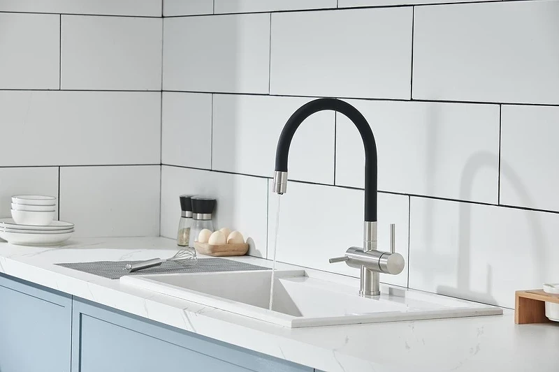 Смеситель для кухни Emar Steel ЕС - 3015 цвет Satin