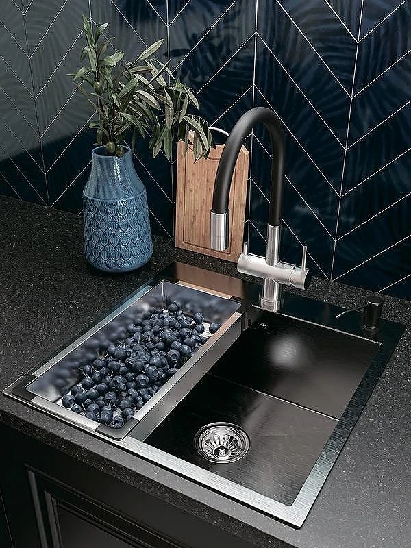 Смеситель для кухни Emar Steel ЕС - 3015 цвет Satin
