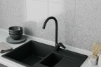 Смеситель для кухни Rush Nevis NE1735-22Black Черный матовый