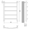 Водяной полотенцесушитель Melodia della vita Classica Eco 40x60 П5 MTRCO4060 Полированная сталь