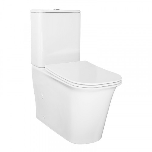 Унитаз компакт Azario Velise AZ-1222A цвет Белый с бачком и сиденьем Микролифт