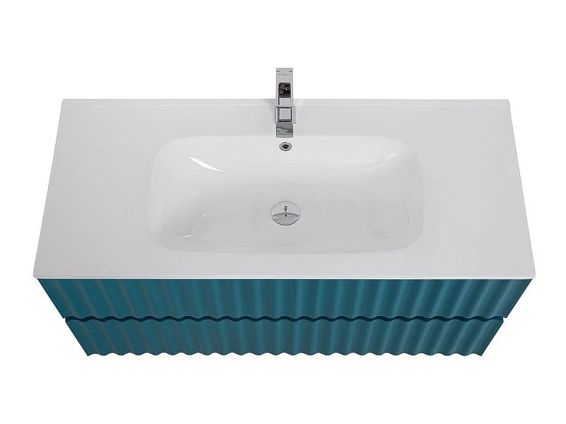 Тумба под раковину Art&Max Elegant 100 AM-ELEGANT-1000-2C-SO-AQ-P подвесная цвет Аквамарин