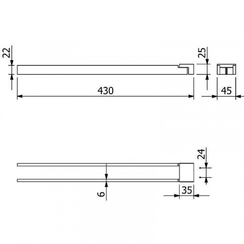Полотенцедержатель Kludi Vela C 3197753 двойной Белый матовый