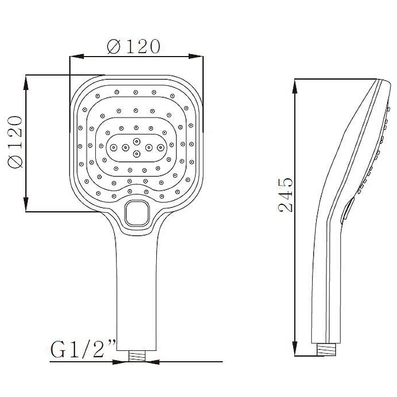 Ручной душ Melodia della vita Standard MKP20415 Хром