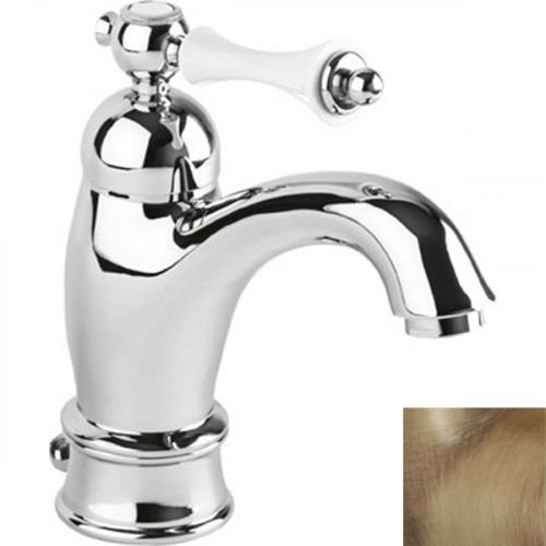 Смеситель для раковины Cezares Margot MARGOT-LSM1-A-02-Bi Бронза/белый латунь