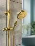 Душевая система AltroBagno Beatrice 030408 Or с термостатом цвет Золото