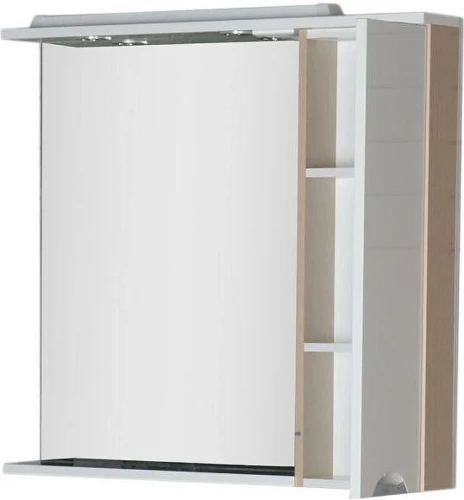 Зеркало со шкафом Aquanet Гретта 90 R 173987 с подсветкой Дуб светлый