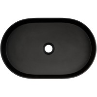 Раковина-чаша Deante Silia 55 CQS_NU6S Черная матовая искусственный камень (литьевой мрамор) накладная