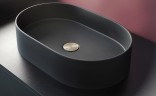 Раковина-чаша Deante Silia 55 CQS_NU6S Черная матовая искусственный камень (литьевой мрамор) накладная