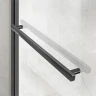 Душевой уголок Vincea Slim Soft 110x100 VSR-1SS1011CLGM профиль Вороненая сталь стекло прозрачное