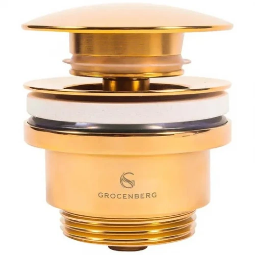 Донный клапан Grocenberg GB106GO click-clack Золото