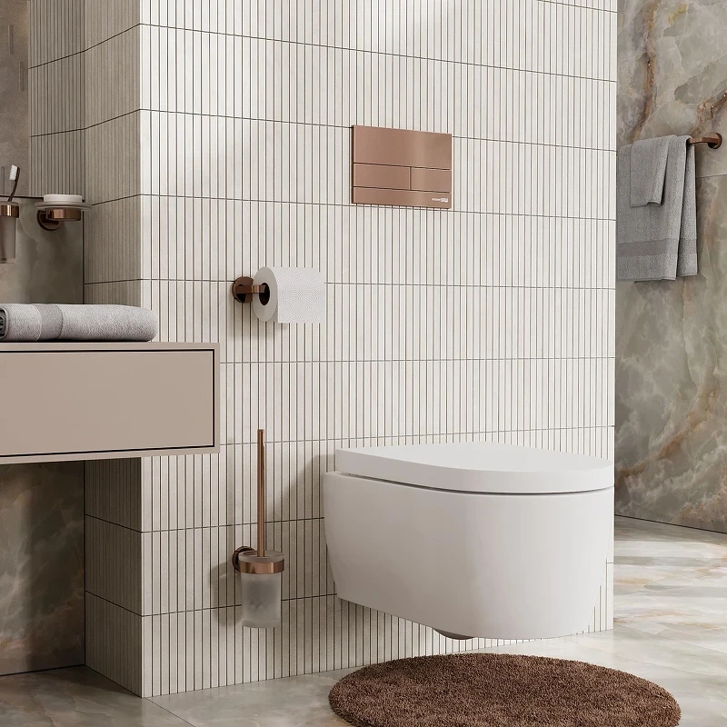 Инсталляция WasserKRAFT Vils 56TLT.010.ME.RG04 для унитаза с клавишей смыва цвет Розовое золото