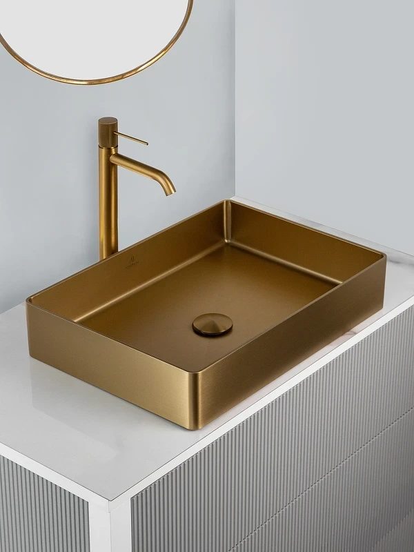 Раковина-чаша AltroBagno Astro 51 001017 OrSp цвет Золото матовое