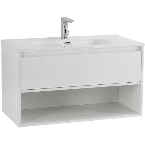 Тумба под раковину BelBagno Kraft 90 KRAFT-900-1C-SO-BO подвесная Bianco Opaco МДФ / ЛДСП