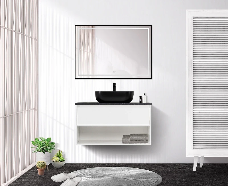 Тумба под раковину BelBagno Kraft 90 KRAFT-900-1C-SO-BO подвесная Bianco Opaco МДФ / ЛДСП