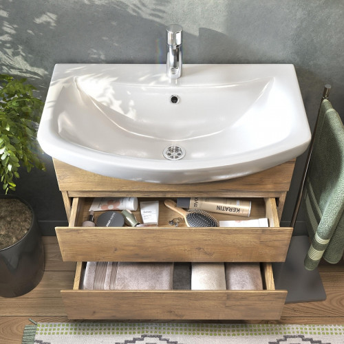 Тумба под раковину Vigo Wing 70 tp.WIN.BAL.70.2Y подвесная цвет Дуб золотой