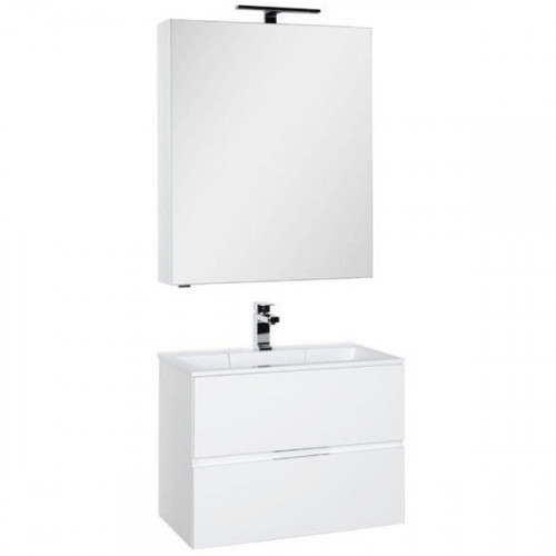 Комплект мебели для ванной Aquanet Алвита 70 184620 подвесной Белый МДФ / ЛДСП