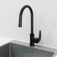 Смеситель для кухни Laparet Lisera Pro N2042429LPT Черный латунь