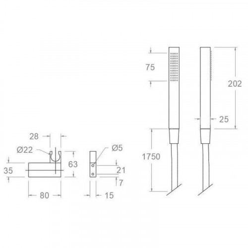 Душевой гарнитур Ramonsoler Hidroterapia 4749MK Хром