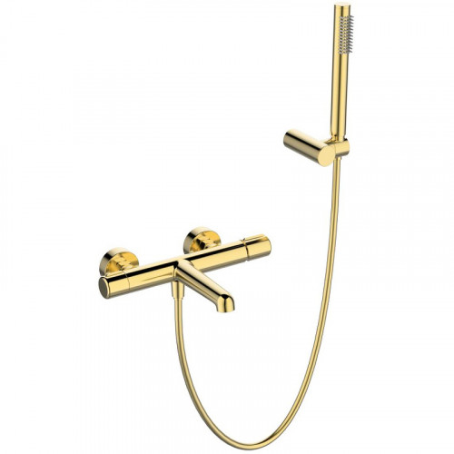 Смеситель для ванны BelBagno Uno UNO-VASM/DFS-ORO Золото латунь на стену