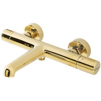 Смеситель для ванны BelBagno Uno UNO-VASM/DFS-ORO Золото латунь на стену