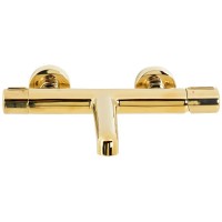 Смеситель для ванны BelBagno Uno UNO-VASM/DFS-ORO Золото латунь на стену