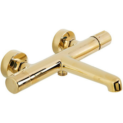 Смеситель для ванны BelBagno Uno UNO-VASM/DFS-ORO Золото латунь на стену