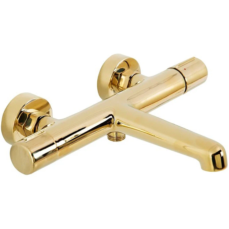 Смеситель для ванны BelBagno Uno UNO-VASM/DFS-ORO Золото латунь на стену