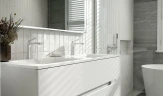 Тумба под раковину Jorno Modul 120 Mоl.01.122/P/W подвесная Белый глянец МДФ / ЛДСП
