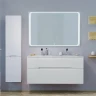 Тумба под раковину Jorno Modul 120 Mоl.01.122/P/W подвесная Белый глянец МДФ / ЛДСП
