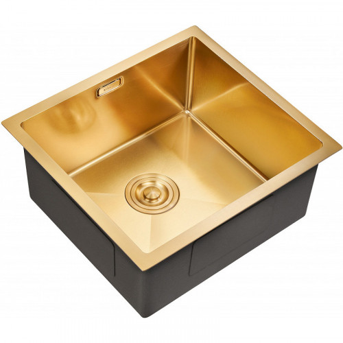 Кухонная мойка Milacio Denia 48 MC.77448 Золото нержавеющая сталь встраиваемая сверху, встраиваемая снизу