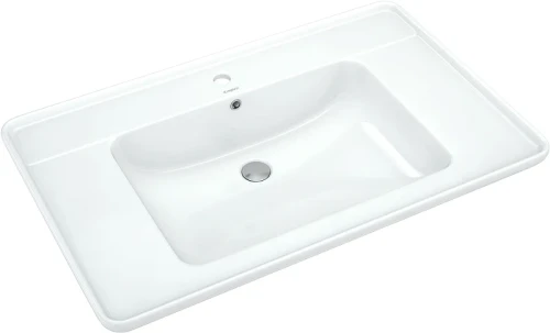 Тумба с раковиной Alavann Berta 85 ALV0161003+Кировит Дуглас 85 ALV0455000 подвесная цвет Белый