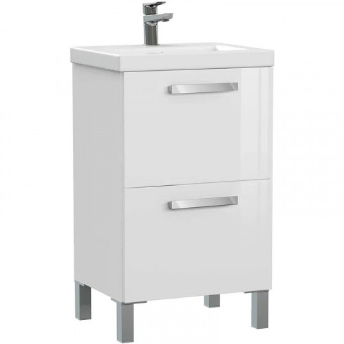 Тумба под раковину Cersanit Melar 50 64127 подвесная Белая МДФ / ЛДСП