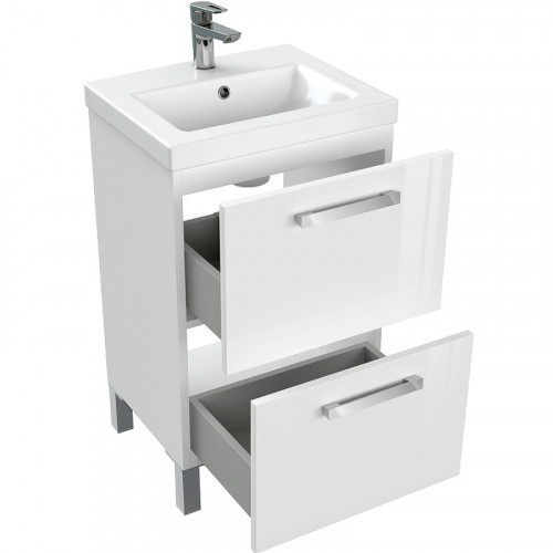 Тумба под раковину Cersanit Melar 50 64127 подвесная Белая МДФ / ЛДСП