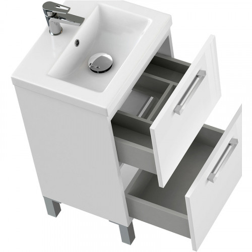 Тумба под раковину Cersanit Melar 50 64127 подвесная Белая МДФ / ЛДСП